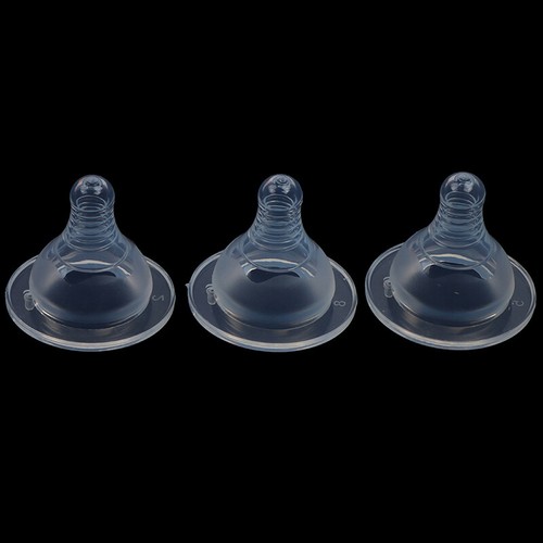 Flexible Soft Silicone Pacifier Nipple Baby Wide Caliber Matte Pacifier New - Foto 5 di 16