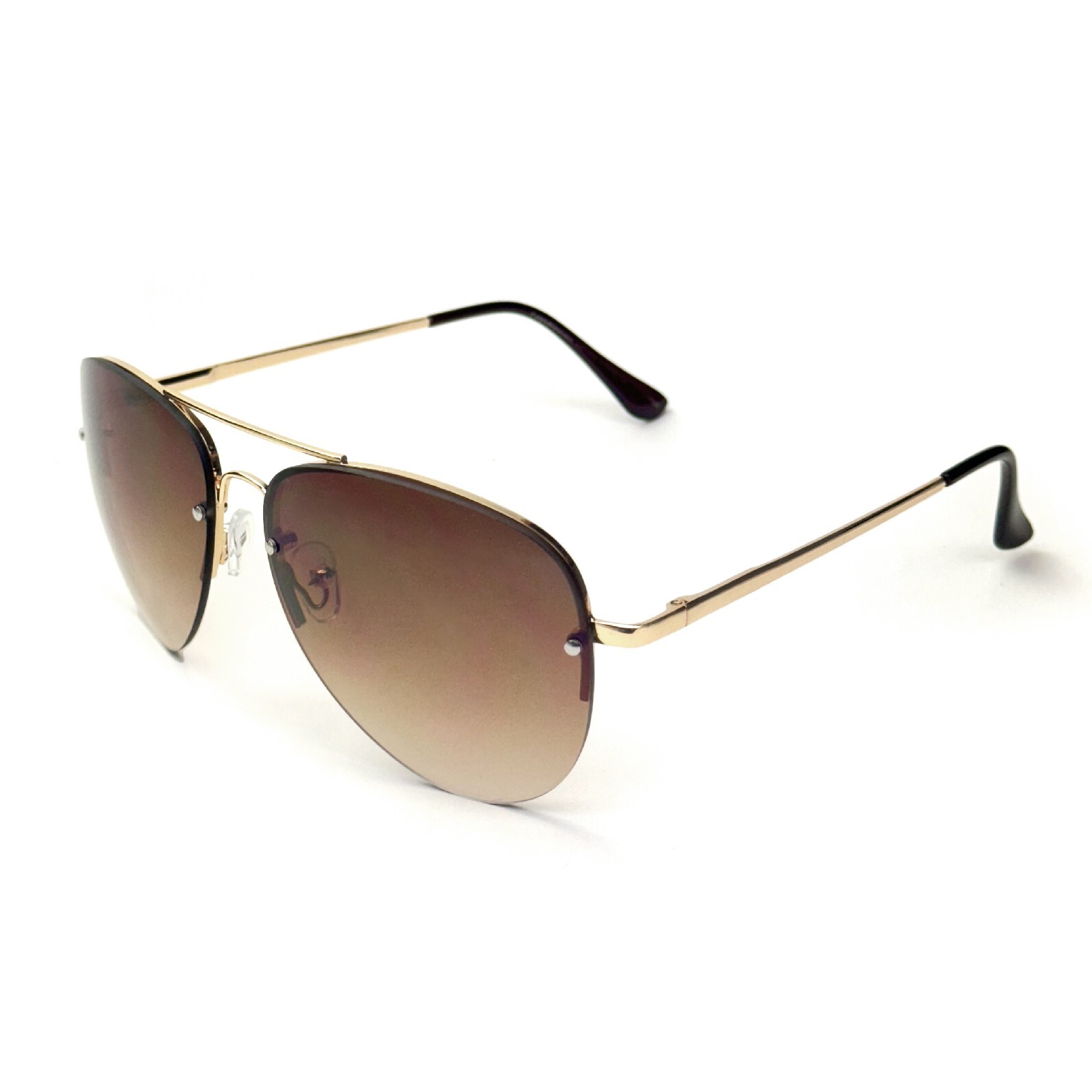 Aviator Sunglasses Women Fashion Retro Driving Pilot Brown Shades F1837 Gradient-image