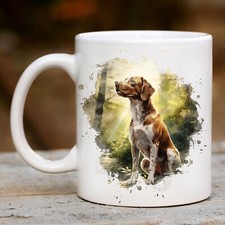 Pet Dog Mug, watercolour Brittany Spaniel - Ideal Gift