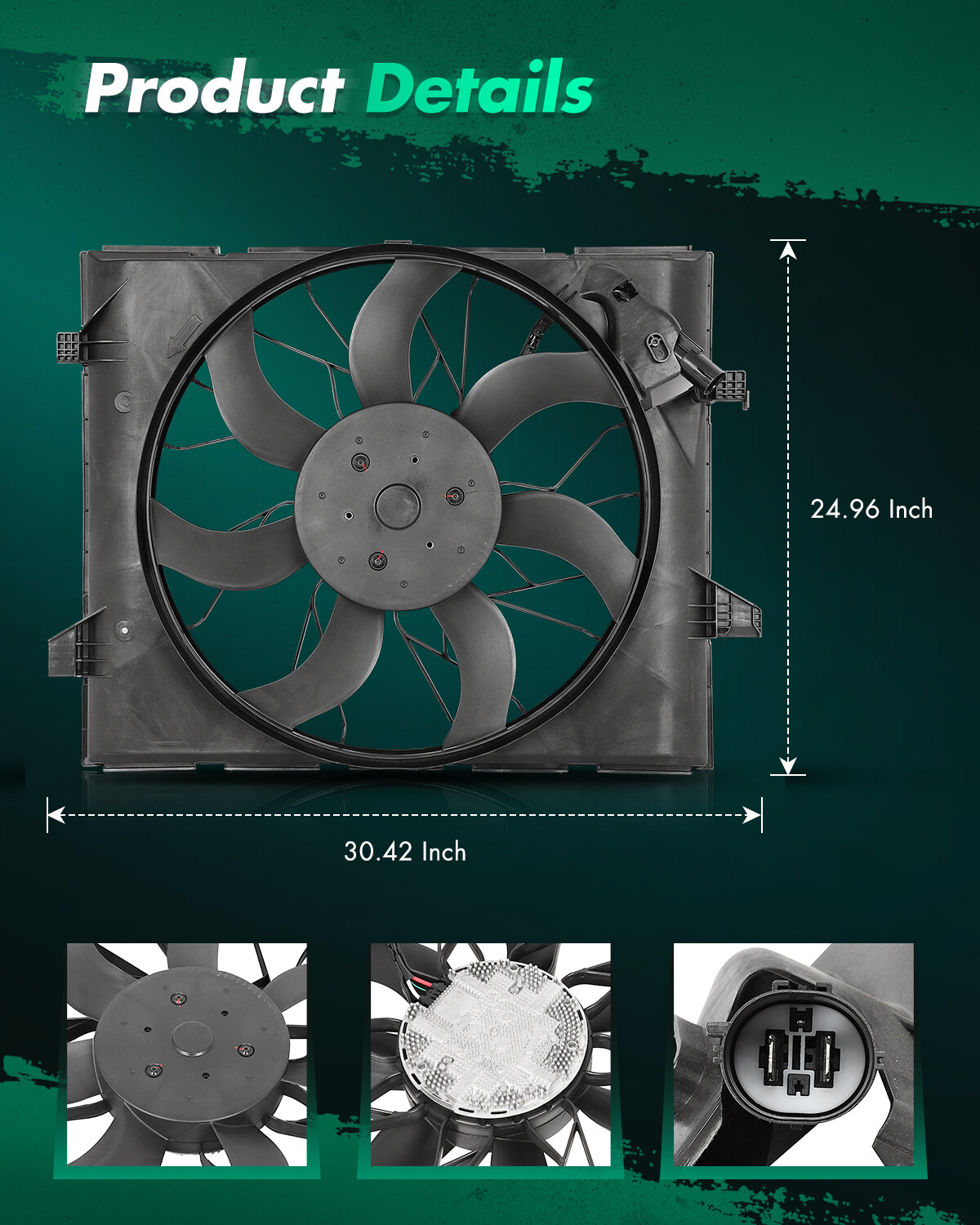 621600 Radiator Cooling Fan For 2014 2015 2016-2023 Dodge Durango 3.6L ...