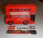Lego 760 London Bus almost complete with instructions 1975