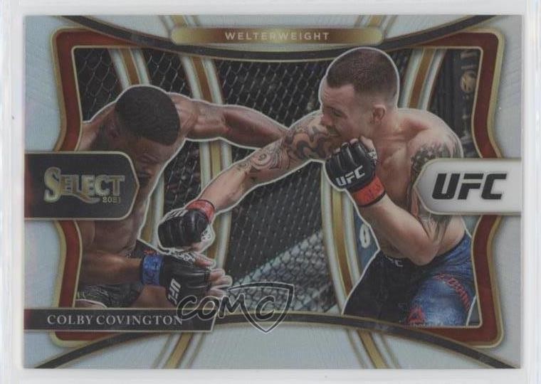 2021 Panini Select UFC Premier Level Silver Prizm Colby Covington #197 1m8