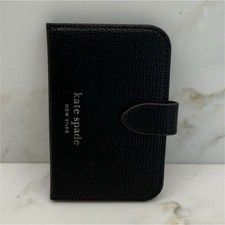 Kate Spade New York Phone Black Women's Wallet with Logo and Snap Accents