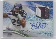 2013 Topps Platinum Veteran Prism Refractor 10/15 Earl Thomas III Patch Auto 5l2