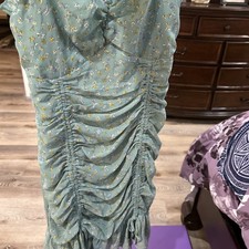 Papaya Sz Mediums Jade Green Spaghetti Strap Sleeveless Dress