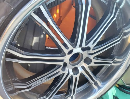 JDM Work schwert sc1 black polish Rear20x10 3inch Lip Front 20x9.5 5x114.3 - Picture 2 of 9