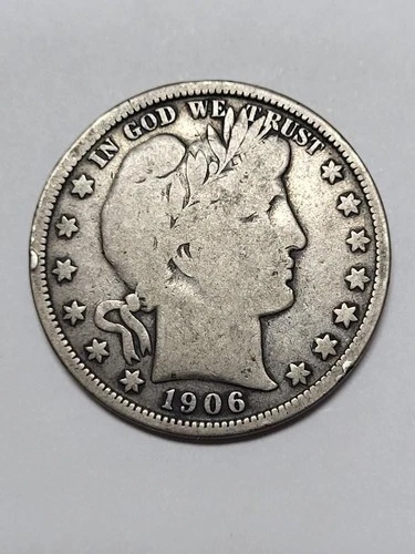 1906 O Barber Half Dollar FINE Condition FULL LIBERTY