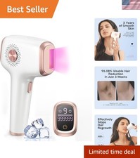 Revolutionary IPL Hair Removal with Ice Cooling - Elegant Rose Gold Finish