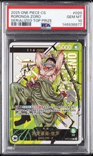 2026 ONE PIECE SIMPLIFIED CHINESE PROMOS 020 RORONOA ZORO 114/300 PSA 10