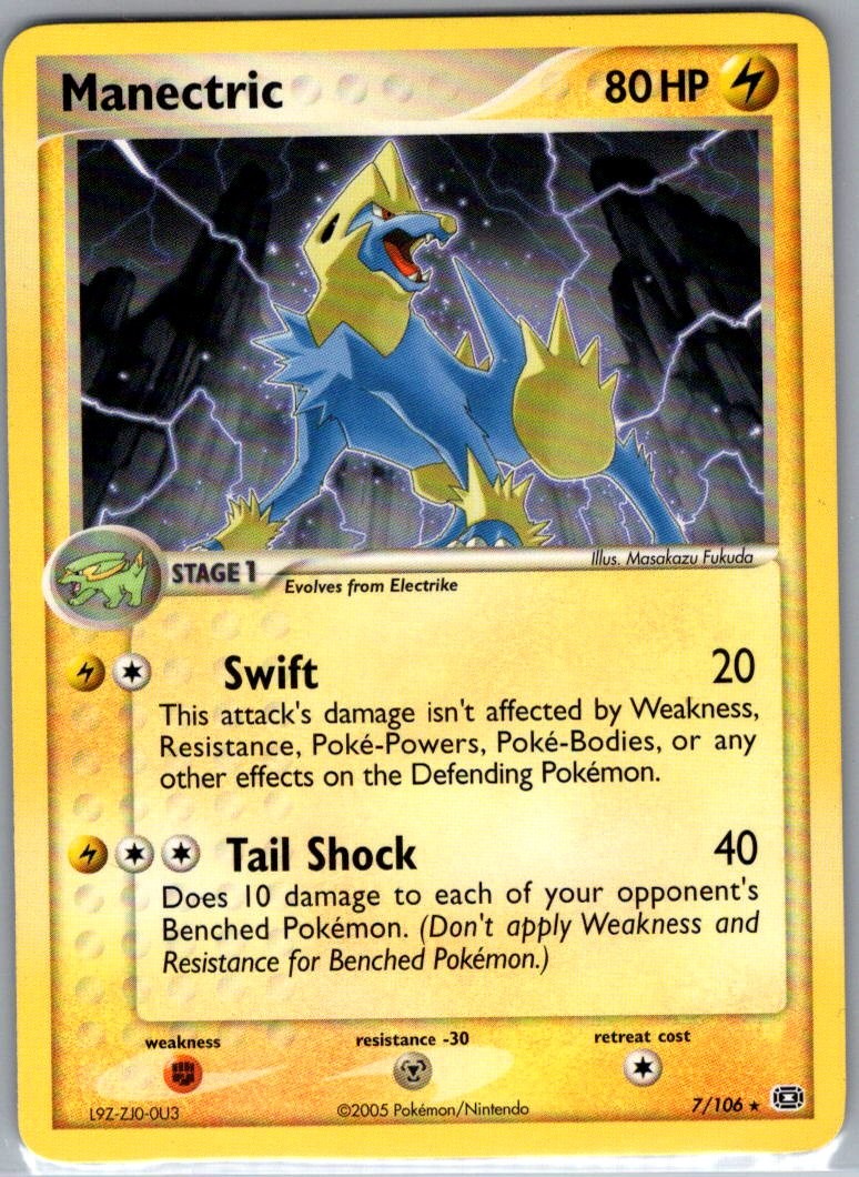Manectric 7/106 Non Holo Emerald - Pokemon Card - NM
