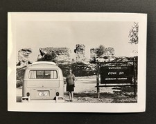1950s Photo Vw Type 2 Split Window Camper Bus Alpine Mountains 1950s Photo Vw Type 2 Split Window Camper Bus Alpine Mountains