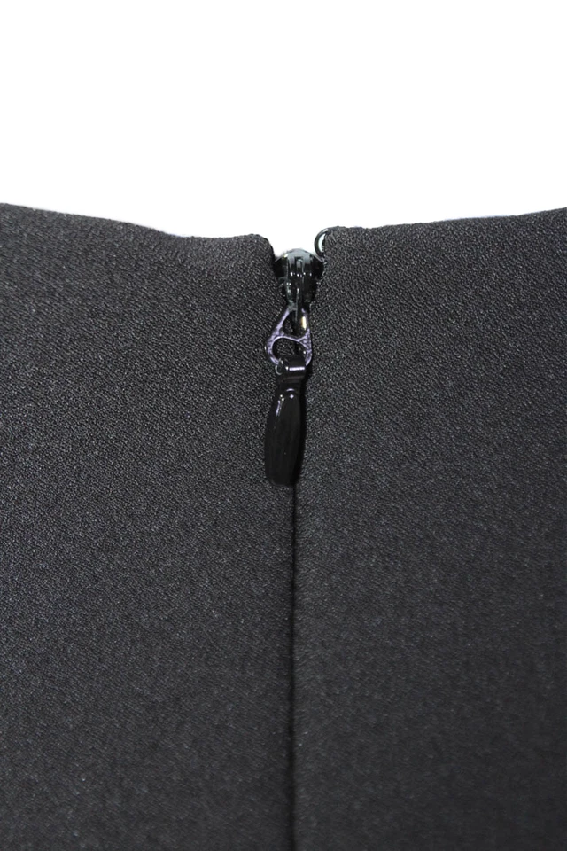 Maxi vestido sin mangas negro BCBG Max Azria para mujer cuello cuadrado talla 6 Foto 4 de 4