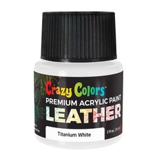 Titanium White Premium Acrylic Leather Shoe Paint, 2oz - Sneakers, Jackets, Bags