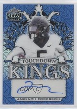 2022 Leaf Metal Draft Touchdown Kings Blue Mojo 8/15 Jaquarii Roberson Auto w6g