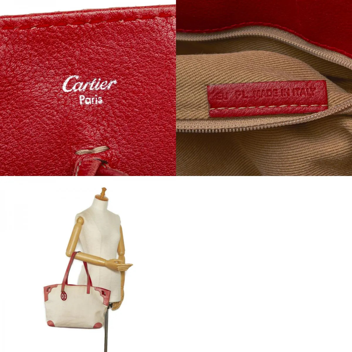 Cartier Marcello Python Embossed Shoulder Bag Tot… - image 10