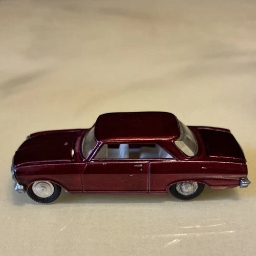 Dinky Chevrolet Chevy II Red Diecast Car 1:43 Opening Hood Trunk Vintage