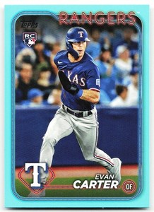 🔥 2024 Topps #280 Evan Carter Aqua