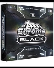 2026 Topps Chrome Black Baseball Hobby Box - NEW - EQL SHIPPED