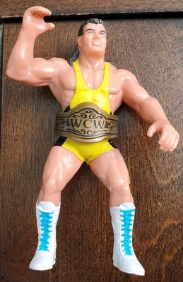 Vintage 1990 WCW SCOTT STEINER Galoob Wrestling Figure  with Original Belt