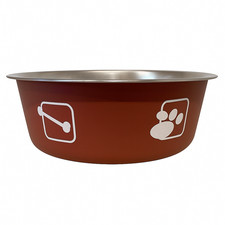 Dog and Cat Bowl - Washable - Stainless Steel - NON-Skid - LARGE - NEW -