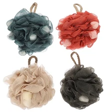 4 Pcs Body Scrubber Sponge Exfoliating Loofah Pads Shower Bathing