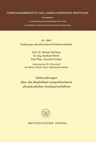 Reimar Pohlman | Untersuchungen üBer Die MöGlichkeit Computisierbarer...