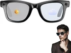 AI Smart Shades 800W 1080P Bluetooth Call Music UV Anti Blue Light Photochromic