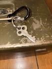 Antique Metal Coin Box. With Ornate Working Key.  Solar MFG. ￼USA — photo 5