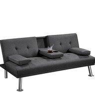 Yaheetech Divano Letto con 2 braccioli staccabili divano trasformabile mobile
