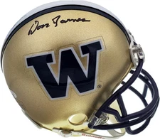 Don James Autographed Signed Washington Huskies Mini Helmet MCS Holo