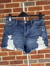 Pantaloncini corti vintage in denim Hollister High Rise Boyfriend. Vita 29" - Ottimo