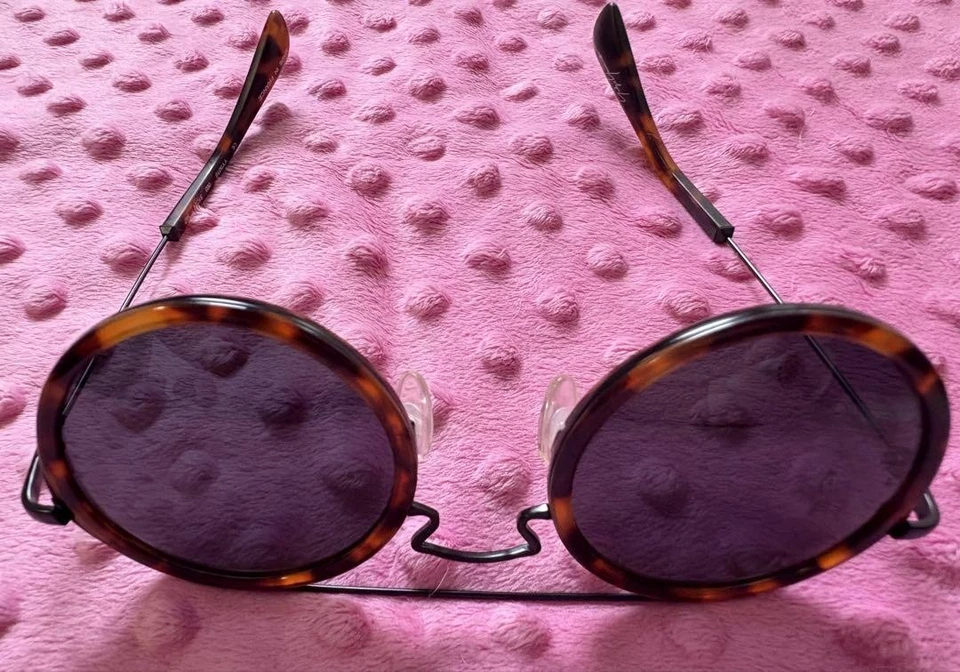 Gafas de sol redondas YOHJI YAMAMOTO YY5010 003 lentes grises 51□24-140 puente doble Foto 3 de 4