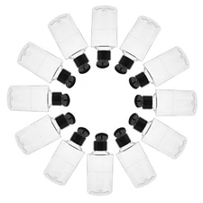  12 Pcs Plastic Bottle Empty Squeeze Cosmetic Travel Containers Conditioner