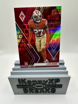 2023 Panini Phoenix Ji'ayir Brown Red Pandora Rookie Card RC 49ers #185 /10