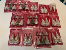 Lot Of 43  Assorted Mini Pine trees for Christmas Village All in the package