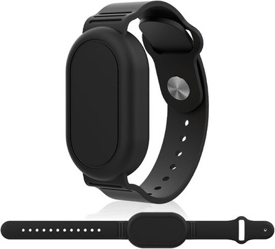 Armband für Galaxy SmartTag 2 Silikon Wasserdicht Schwarz Schutzhülle Kinder