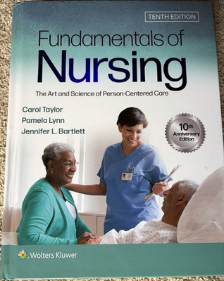 RN textbook Fundamentals of Nursing 10th Ed Hardcover by Taylor, Lynn, Bartlett
