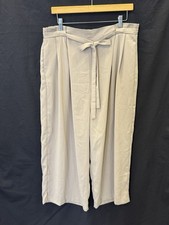 NWT Adrianna Papell Women's XL Tan Beige Wide Leg Pants