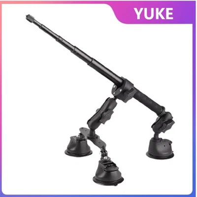 MARKENLOS Auto Saugnapf Halter + Selfie Stick für Insta360 X4 X3 X2 DJI 112cm Kamera