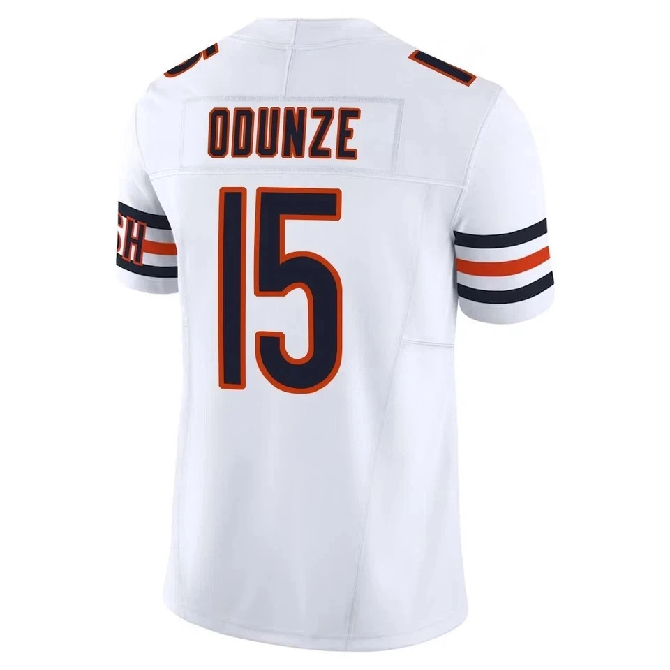 Men's/Youth Bearss #15 Rome Odunze White Limited Printed Jersey All Size