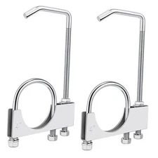 Pcs Universal Exhaust Clamp with Hanger, Made of Heavy-Duty Clamp with 4 Inch 2
