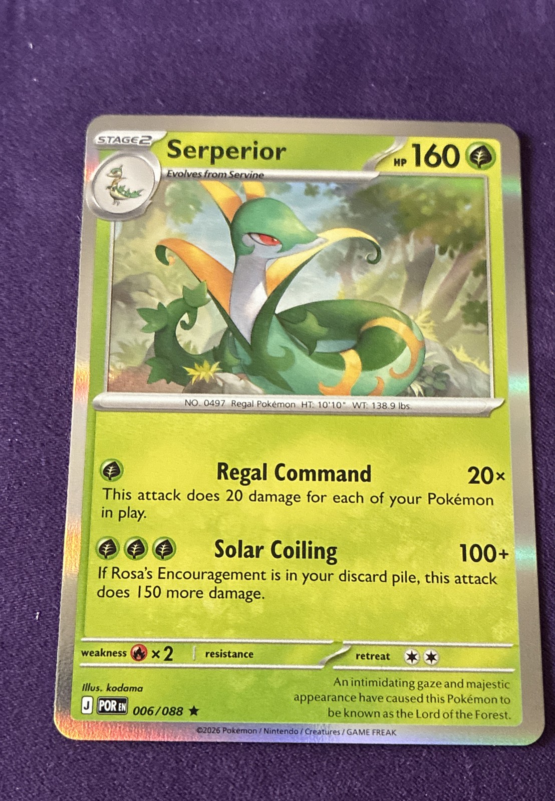 Serperior 006/088 Me03: Perfect Order Holo