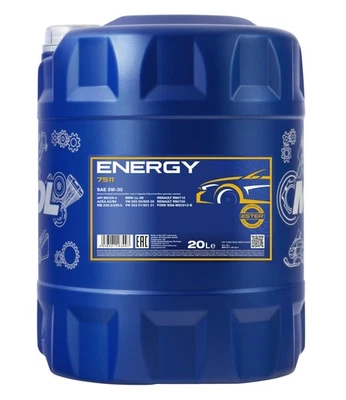 20 Litre mannol Énergie 5W-30 huile moteur 7511 Api Sn / CH-4 Acea A3/B4 - Photo 1/2