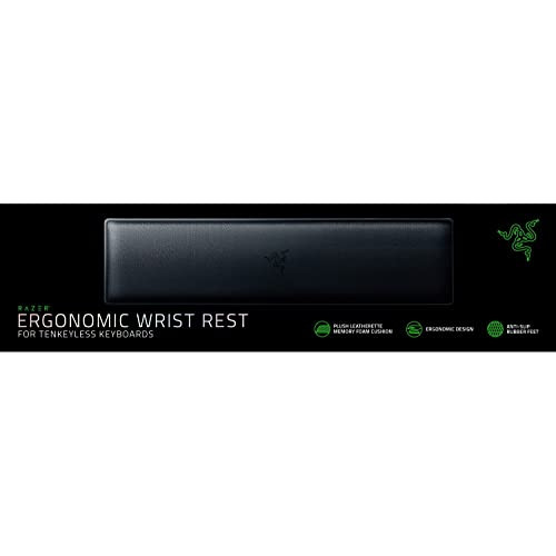 Razer Ergonomic Wrist Rest for Tenkeyless Keyboards: Plush Leatherette Memory - Picture 1 of 1