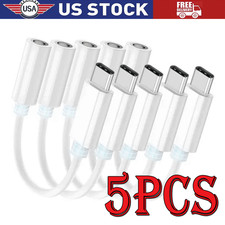 USB-C Type C to 3.5mm AUX Headphone Jack Adapter Lot For iPhone 17/Android Phone