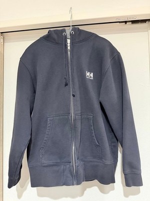 Helly Hansen Navy Full Zip Parka Women s S HH Logo Embroidered Fleece
