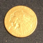 Indian Head $2.50 Gold Quarter Eagle Coin 1925 D Pre-1933 US.