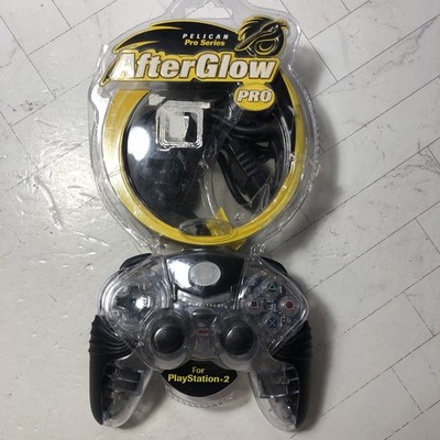 Pelican AfterGlow Pro PS2 Controller #PL-691 PlayStation Kaeidoscope Logo Effect
