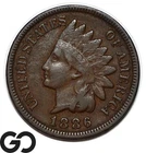 1886 Indian Head Cent Penny Type 2, Better Date