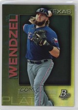2020 Bowman Platinum Wal-Mart Top Prospects Chartreuse Davis Wendzel 11yj